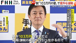 年収300万で11万円減税も！「103万円の壁」見直しで会社員も手取りアップ…国民民主肝いり政策実現なら7兆円超税収減 [upl. by Aron606]