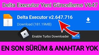 Roblox Son Sürüm Delta Executor Yeni Sürüm V647716 v118 Gerçekleştirildi [upl. by Iahc]