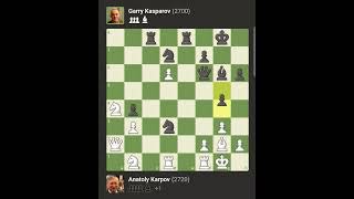 Karpov vs KasparovWorld Championship 1985 hikaru chess games puzzle pubg shorts motivation [upl. by Atirres840]