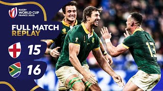 Springboks edge epic semifinal  England v South Africa  Rugby World Cup 2023  Full Match Replay [upl. by Him]