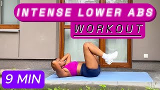 9 MIN Intense LOWER BELLY FAT BURN  This Routine Will Surprise You No Equipment [upl. by Burgener]