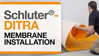 How to install the Schluter®DITRA Uncoupling and Waterproofing Membrane [upl. by Ansel]