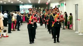 Diamond Jubilee Mubarak of Aga Khan  Calgary Ismaili Pipe Band performing at NW jamat Khana [upl. by Atoked]