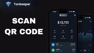 How To Scan Qr Code On Tonkeeper App [upl. by Eidnim]