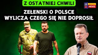 Zełenski narzeka na brak pomocy od Polski Ukraina potrzebuje Polskiej pomocy WOJNA ROSJAUKRAINA [upl. by Esaele]