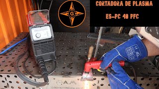 COMO CORTAR METALES CON LA CORTADORA DE PLASMA ES PC 40 PFC DE SOLDAMAN [upl. by Eckart749]