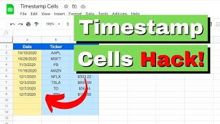 How To Timestamp Cells In Google Sheets [upl. by Nnaaihtnyc]