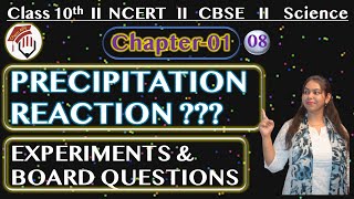 PRECIPITATION REACTION  WHAT IS PRECIPITATE  EXPERIMENTS  CLASS 10th  BOARDS QUESTIONS [upl. by Susumu]