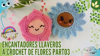 Llaveros a Crochet de Flores Part03 🌹🌺🌸🌷🌼🌻 [upl. by Orips177]