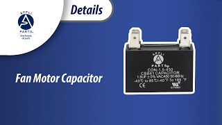 Appli Parts Fan motor Capacitor 15 mfd microfarads uf 450VAC CBB61 with 4 Terminal connections [upl. by Nilo]