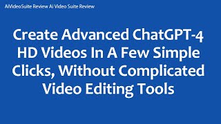 AiVideoSuite Review Ai Video Suite Review [upl. by Norreg]