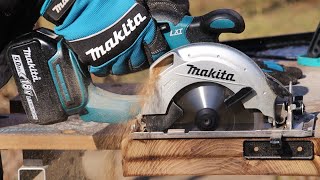 Makita DSS501 18V LXT 136mm cordless circular saw  work demo [upl. by Eatnoj]