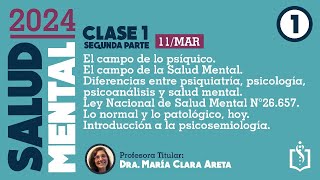 Clase 1 SM  Primera Parte Qué es lo mental Filosofía de la mente neurobiología y psicoanálisis [upl. by Tapes68]