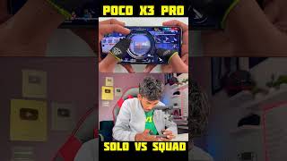 3 finger handcam gameplay solo vs squad poco x3 pro 60fps 120hz 360hz game turbo SD860 Prosecser 4kr [upl. by Aiekahs44]