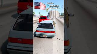 USA Car vs unfinished Road  beamNG [upl. by Fihsak]