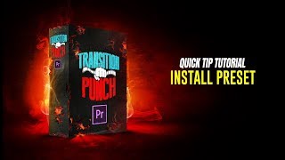 How to Install Transitions in Premiere  TRANSITIONPUNCH [upl. by Borreri]