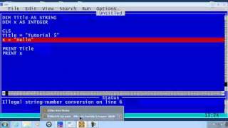 QBasic Tutorial 5  Type Mismatch And Other Data Type Errors  QB64 [upl. by Salomie305]