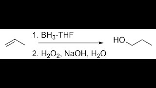 Hydroboration Oxidation of Alkenes [upl. by Tnilc269]