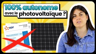 Autonome Avec Le Photovoltaïque  Cest Possible  panneausolaire [upl. by Ellehsad]