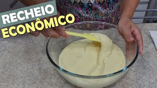 COMO FAZER RECHEIO ECONÔMICO E LUCRATIVO  POUCOS INGREDIENTES PARISCAKEDESIGNER [upl. by Templas]