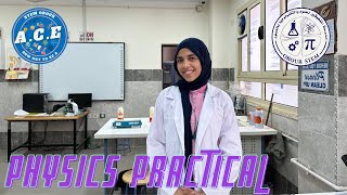 physics Practical ll Grade 11 ll first semester II ACESTEM Obour [upl. by Anaihr598]