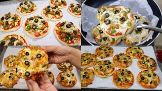 Best Homemade Mini Pizza Recipe Step By Step  Easy Mini Pizza With amp Without Oven  Pizza In Pan [upl. by Mirilla920]