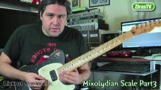 The Mixolydian Scale Part3 CountryRock Soloing Lick of the Week 71 [upl. by Ensign844]