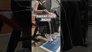 Girls motivational Seated calf raises leg day fitness motivation girls [upl. by Odirfliw]