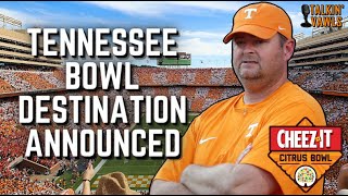 BOWL DESTINATION ANNOUNCED  Citrus Bowl Tennessee vs Iowa [upl. by Rue408]