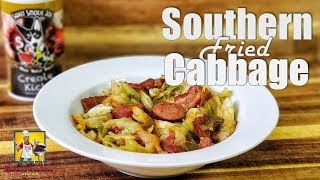 Southern Fried Cabbage with Bacon and Sausage [upl. by Dyane]