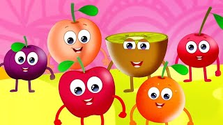 Ten Little Fruits Jumping On The Bed  Fruits Song  Learn Fruits  Fruits Song  Kids Songs [upl. by Nelak]