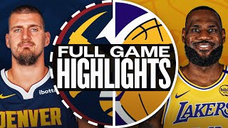 NUGGETS at LAKERS  FULL GAME HIGHLIGHTS  November 23 2024 [upl. by Isleana570]