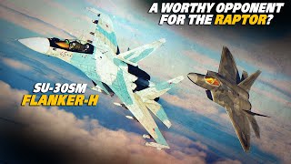 Finally A Worthy Opponent for The Raptor Su30SM FlankerH Vs F22 Raptor Dogfight  DCS [upl. by Alih]