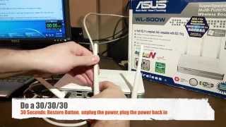 How to install DDWRT firmware or Tomato Firmware on a ASUS wl500w router [upl. by Tore]