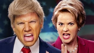 Donald Trump vs Hillary Clinton Epic Rap Battles of History [upl. by Hess]