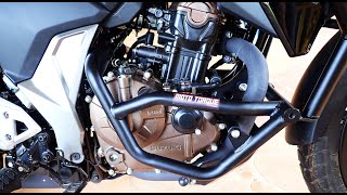 2024 Suzuki Vstrom 250 SX  How To Fit The Crash Bars [upl. by Enitsyrhc905]