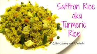 How to make Saffron Rice with Vegetables aka Turmeric Rice  Episode 309 [upl. by Nol]