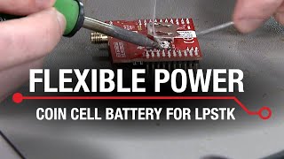 Flexible power options for LPSTKCC1352R Soldering coin cell battery holder [upl. by Marinna]