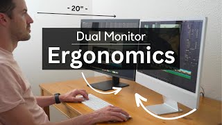 The best dual monitors and positioning for ergonomics [upl. by Lonee]