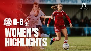 WOMENS HIGHLIGHTS  AFC FYLDE 06 NOTTINGHAM FOREST [upl. by Mil]