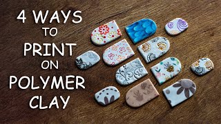 How to Print on Polymer Clay 4 Easy Ways [upl. by Gnah]