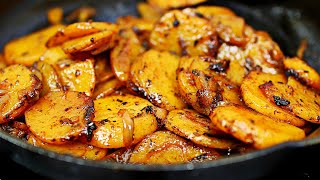 Delicious Pan Fried Potatoes  Easy Skillet Potatoes Recipe [upl. by Ahmad704]