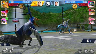 EDMONTOSAURUS VS CRYOLOPHODSAURUS  JURASSIC WORLD THE GAME [upl. by Arlin]