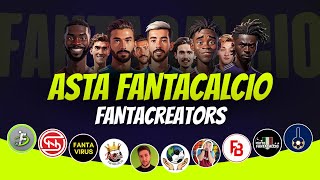 ASTA FANTACREATORS 20242025  Asta Fantacalcio Live  Feat fantalabofficial [upl. by Nohsar662]