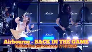 Airbourne  BACK IN THE GAME  HELLFEST LIVE PERFORMANCE 2022 [upl. by Koosis913]