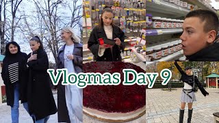 Vlogmas Day9 Eli e humbi bastin 🫢Dreke jashte pa AngelonRreceta e CheesecakeDezi Alamo [upl. by Eneladgam937]