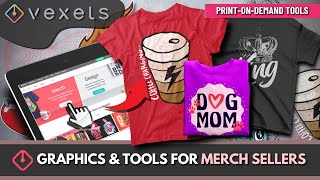 Vexels Overview  Tools amp Graphics For Merch Sellers [upl. by Annaid]