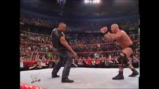 WWE After Show funny stunner to THE ROCK [upl. by Milicent]