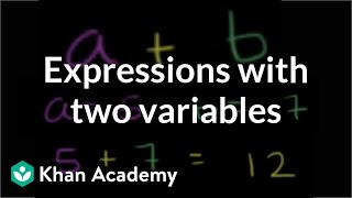 Expressions with two variables  Introduction to algebra  Algebra I  Khan Academy [upl. by Odeen]