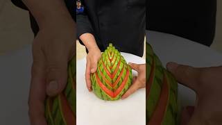 how to caving watermelon fruit and beautiful fruit watermeloncarving fruitcarvingwatermelon [upl. by Lig]